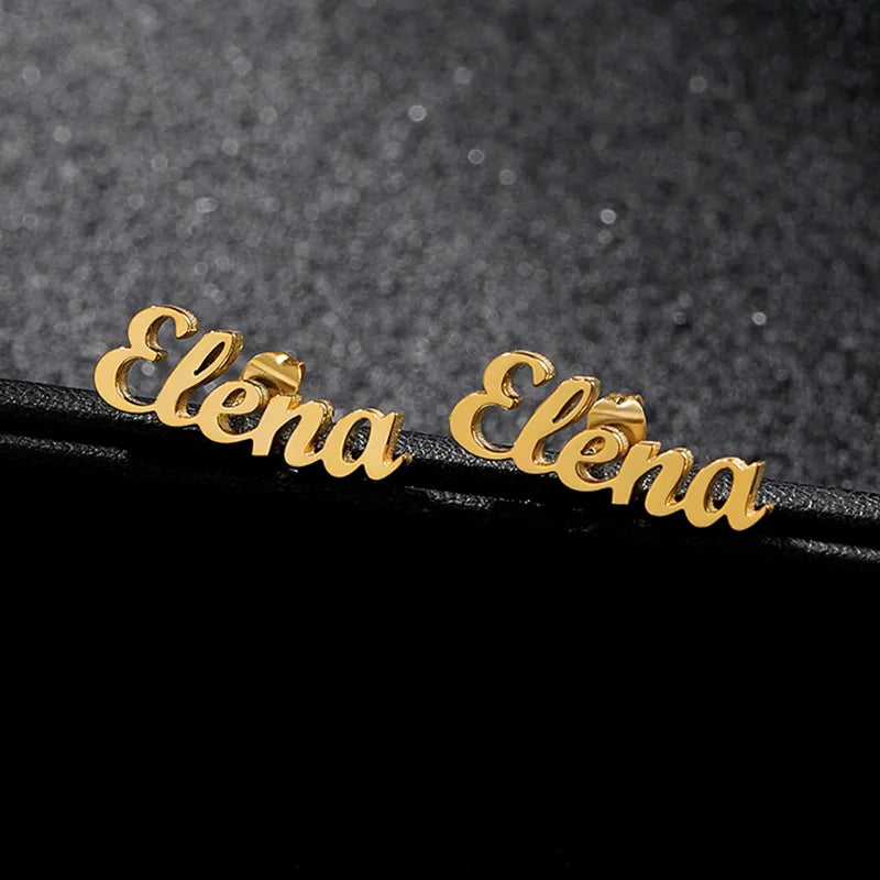 Custom Name Earrings For Women