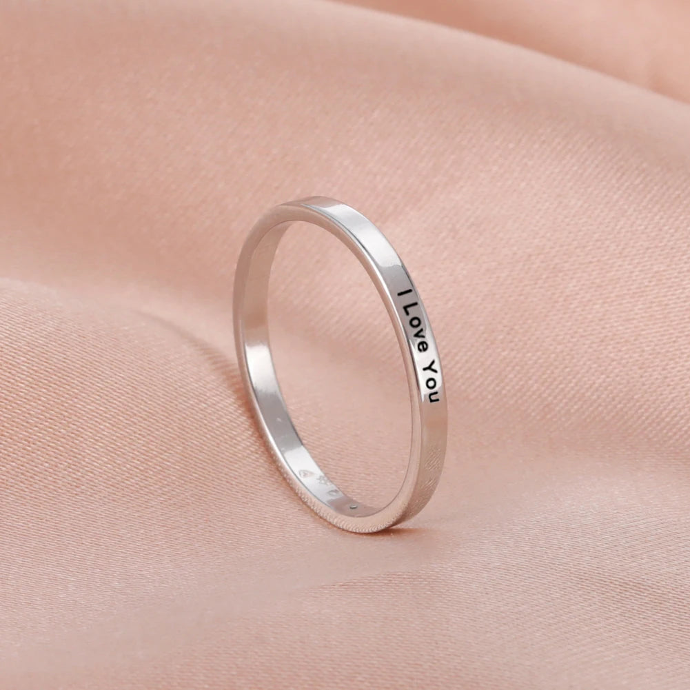 Engraved Personalized Name Rings