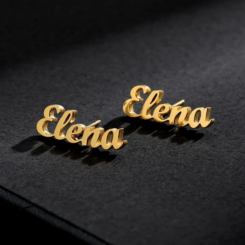 Custom Name Earrings For Women