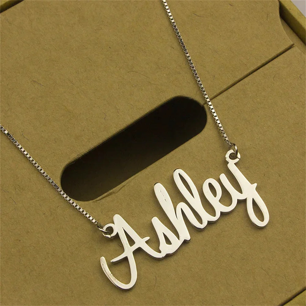 Personalized Name Necklace Stainless Steel