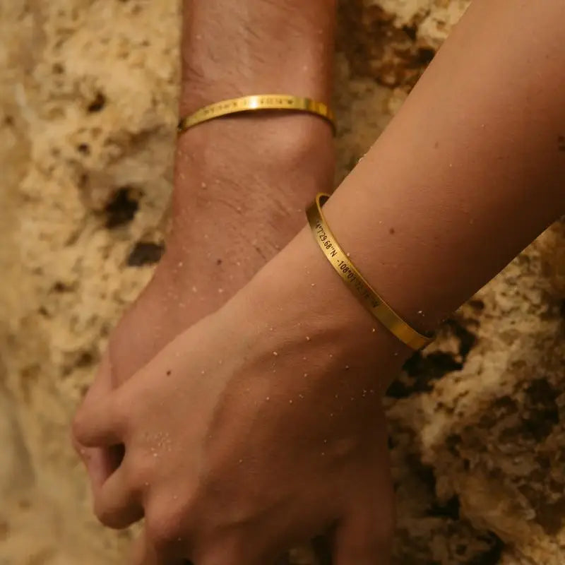 Lover Double Side Engraved Custom Bracelets for Women