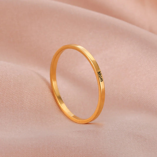 Engraved Personalized Name Rings