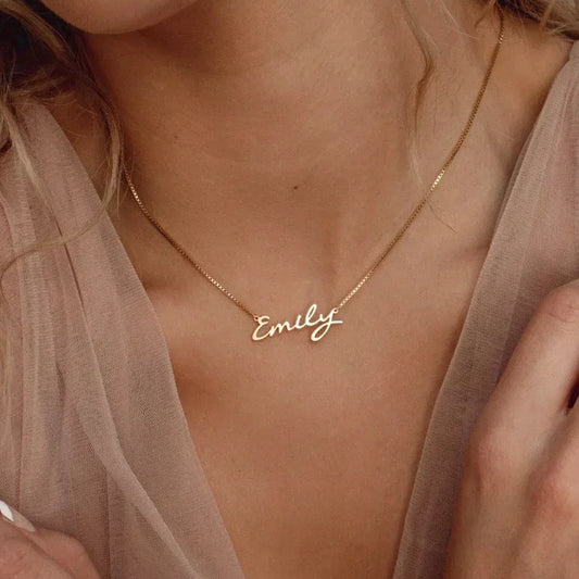 Personalized Name Necklace Stainless Steel