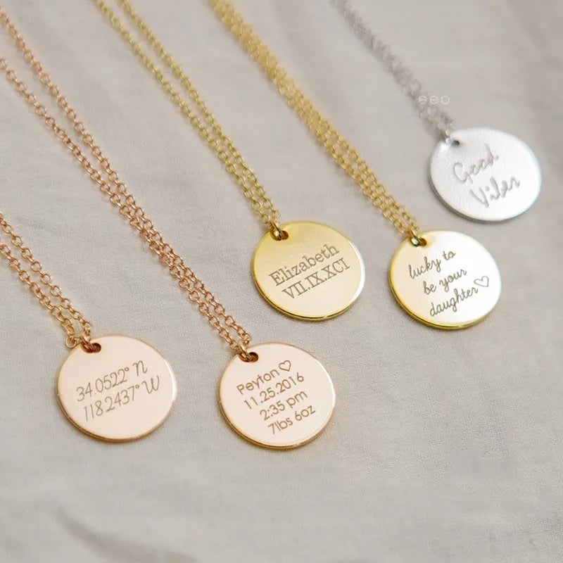 Custom Engraved Name Necklace